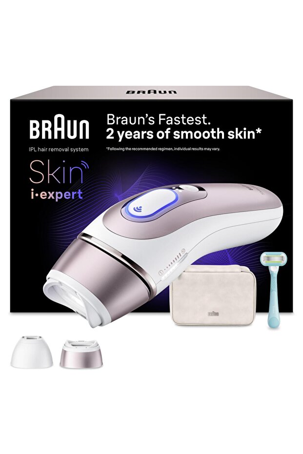 IPL Skin i·expert, Evde Lazerle Tüy Alma, App ile, Çanta, Gillette Venus, 2 Başlık, PL7211