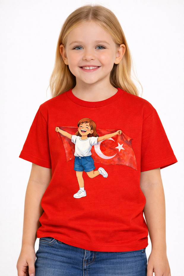 Children's T-Shirt April 23Rd Sovereignty and Children's Day T-Shirt Unisex 100% Cotton Printed Comfortable Fit