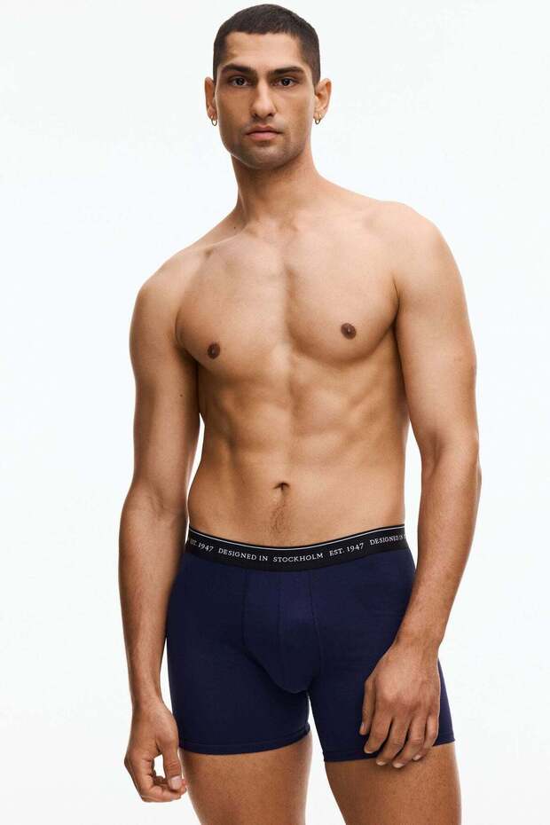3-pack mid trunks with Lycra® - 1