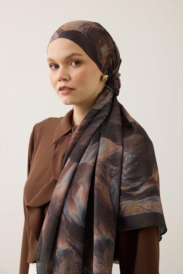 Soft Shawl 3075 Coffee Bean - 4