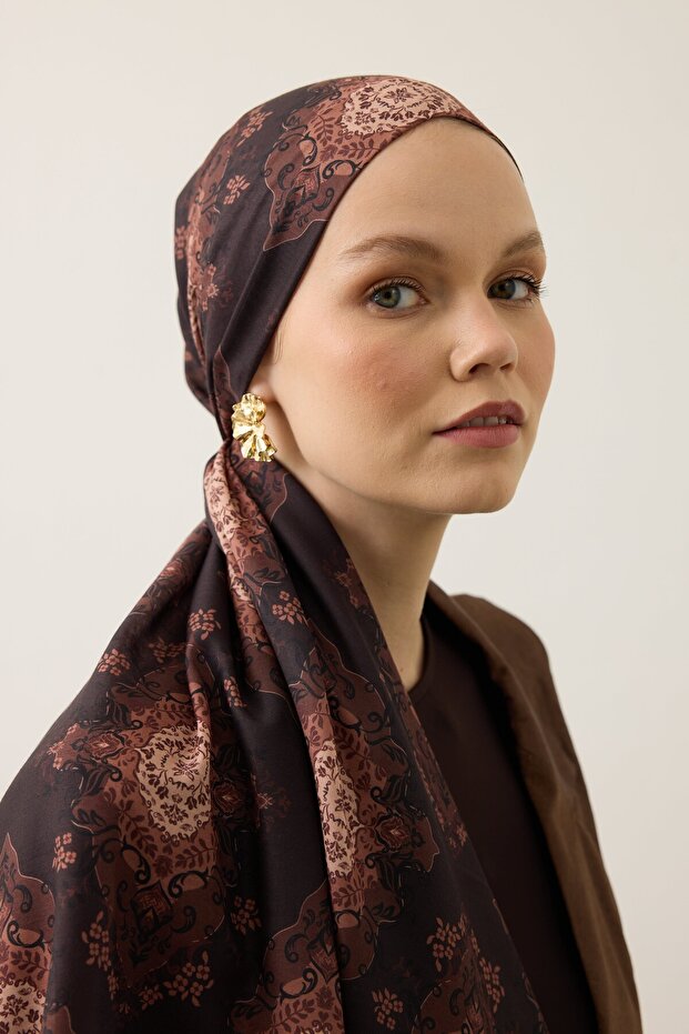 Soft Shawl 3074 Brown - 4