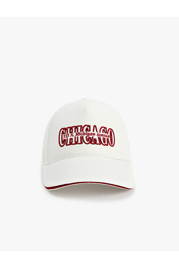 Cotton Embroidery Detailed Cap Hat