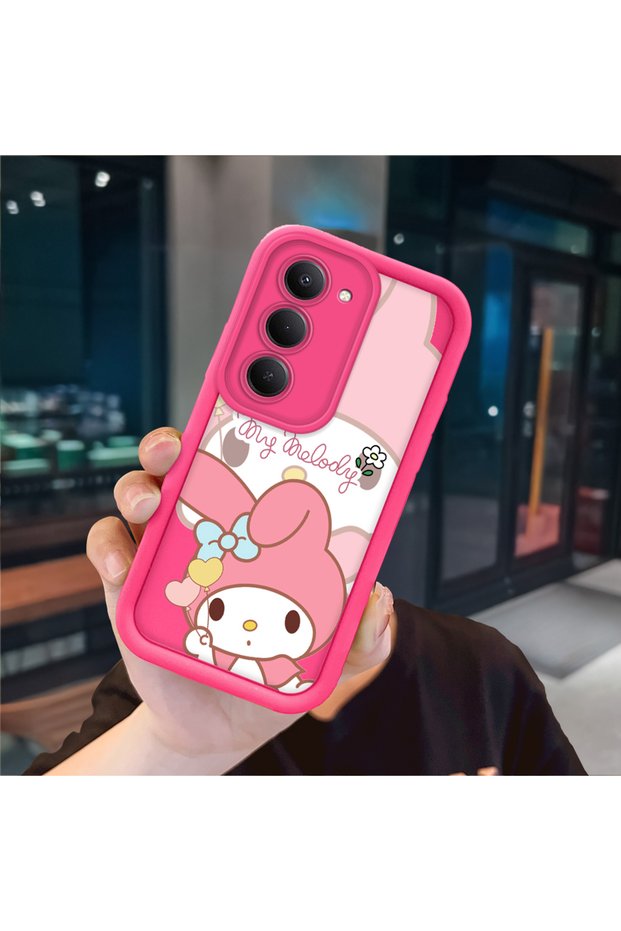 Xiaomi Redmi 15 4G/5G Compatible Pink Red Silicone Case Shockproof Camera Protection