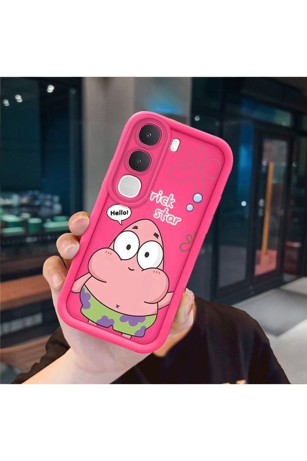 Vivo Y31/Y21D Compatible Pink Red Silicone Case Shockproof Camera Protection