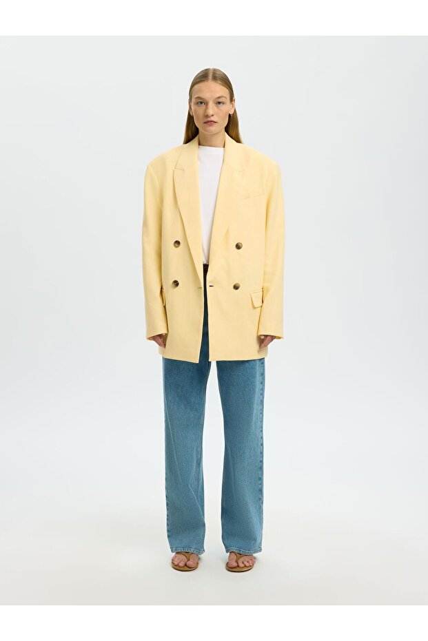 Blazer Leinenmix Oversized - 4
