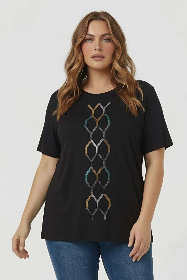 Stoned Oversized T-Shirt Black