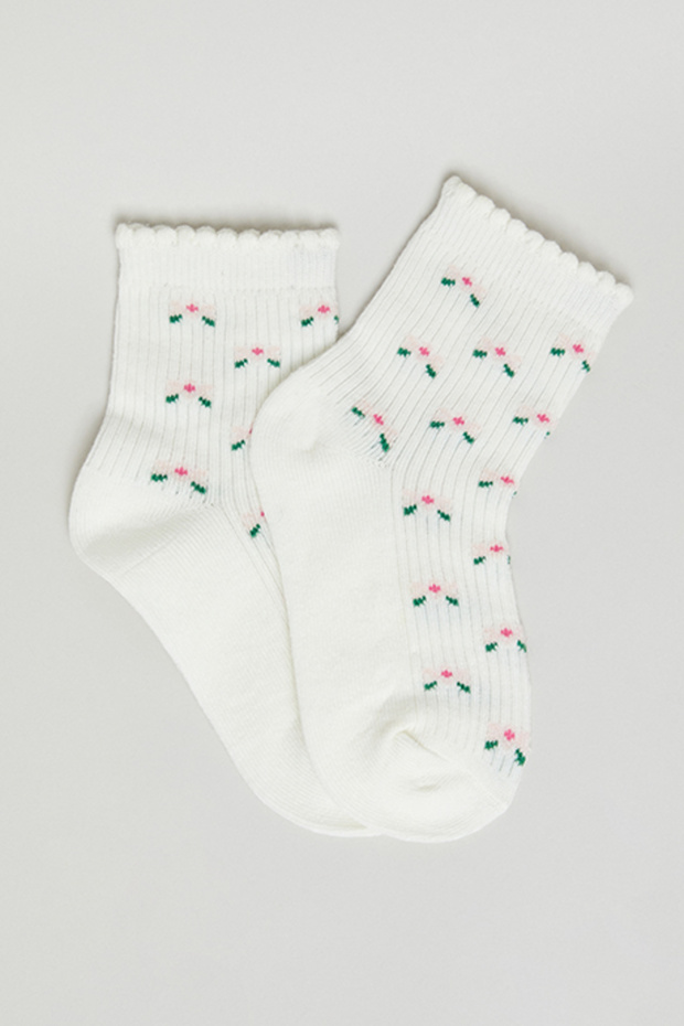 3 Pack Patterned Ankle Socks - 3