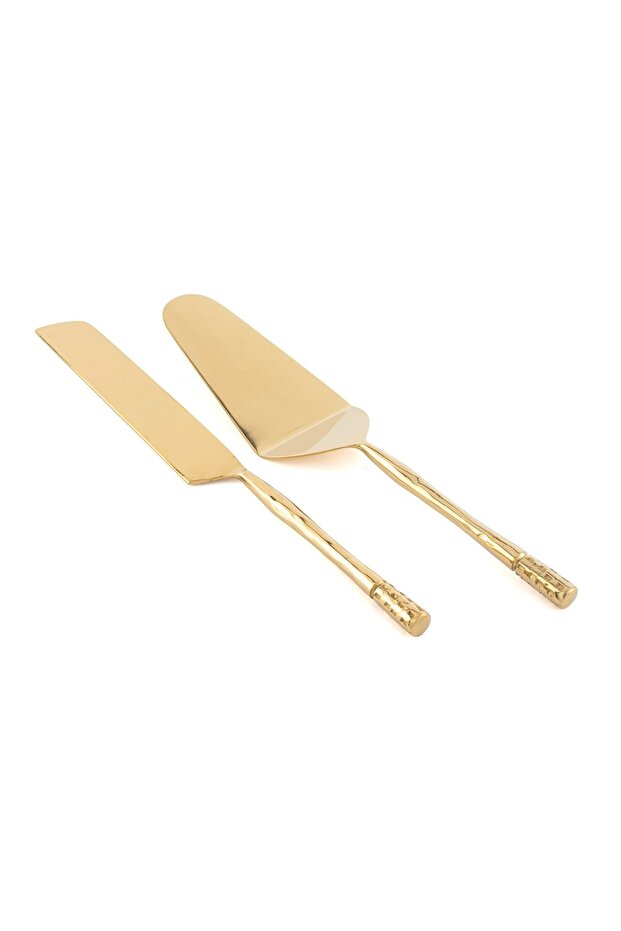 Gold Cake Serving Set