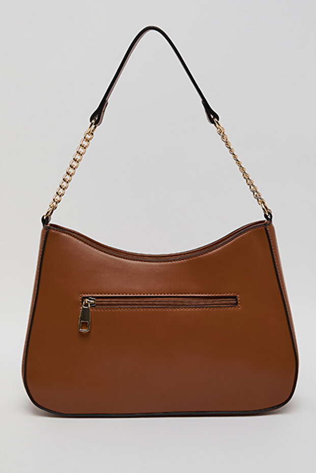 Solid Shoulder Bag - 3