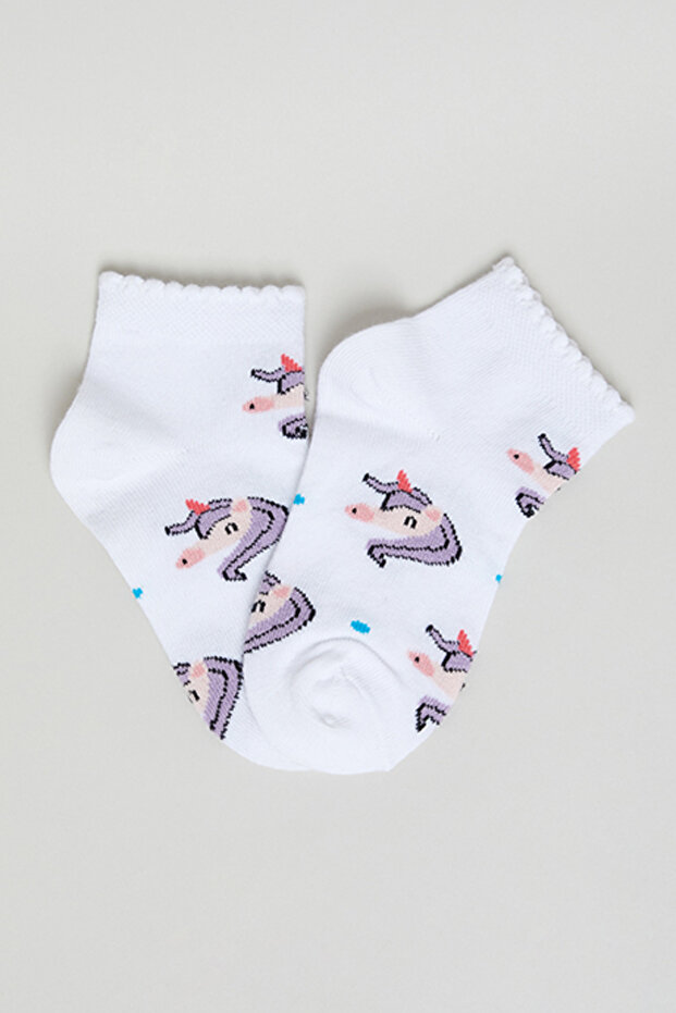 3 Pack Patterned Ankle Socks - 4