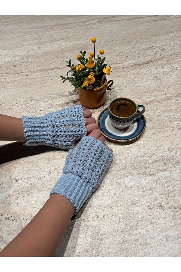 Handmade Fingerless Gloves/ Stylish Openwork Design/ Winter Women's Gloves
