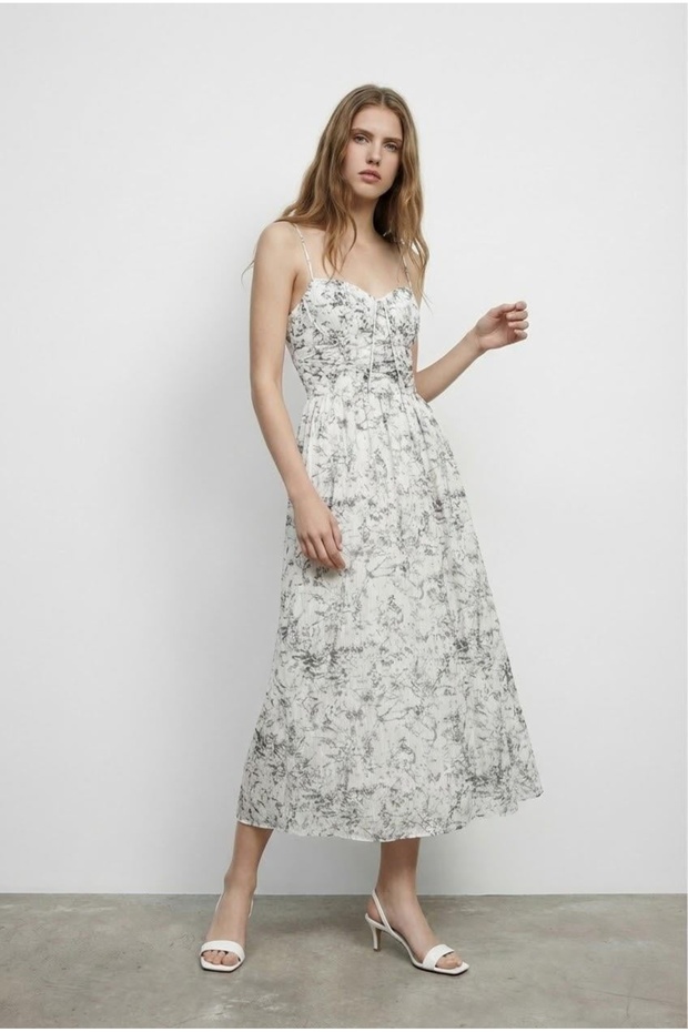Rochie de damă ELB01746 Ecru - 3