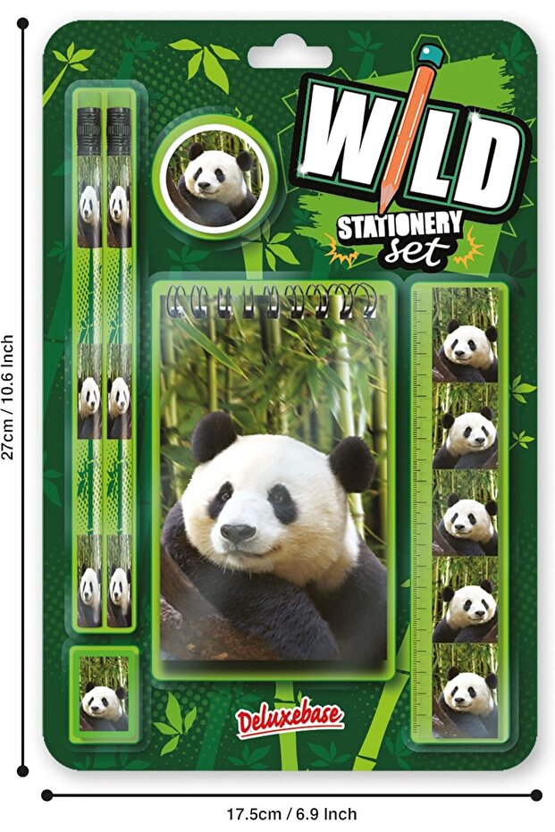 Wild Stationery Set - Panda - 3