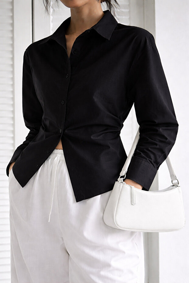 Women's Relaxed Fit, Waist-Fitted, Loose-Fitting, Long Comfortable Shirt