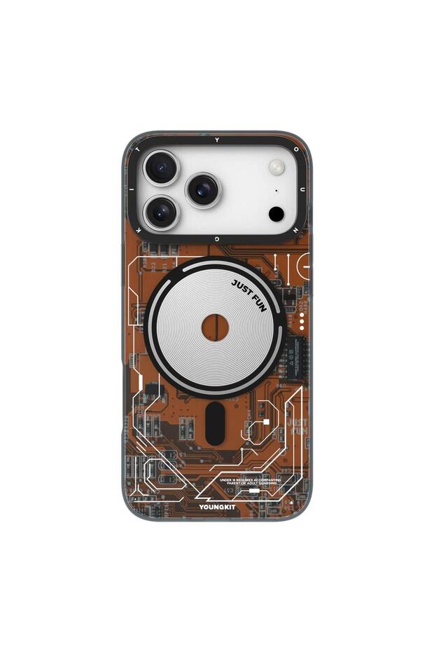 iPhone 17 Pro TECHNOLOGY Series Futuristic Circuit MagSafe Compatible Shockproof Case