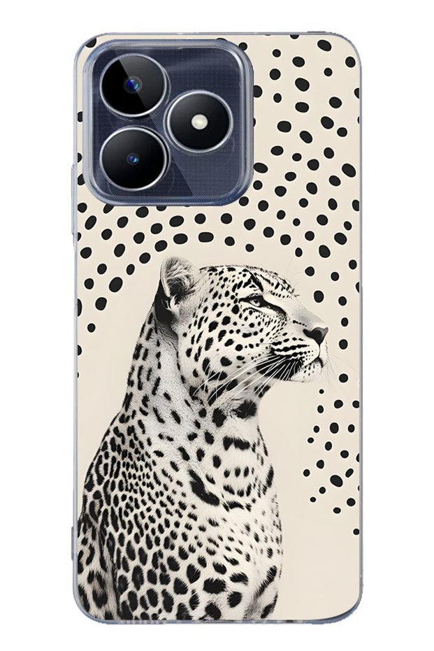 Realme Note 50 4g Compatible Leopard Pattern Transparent Phone Case