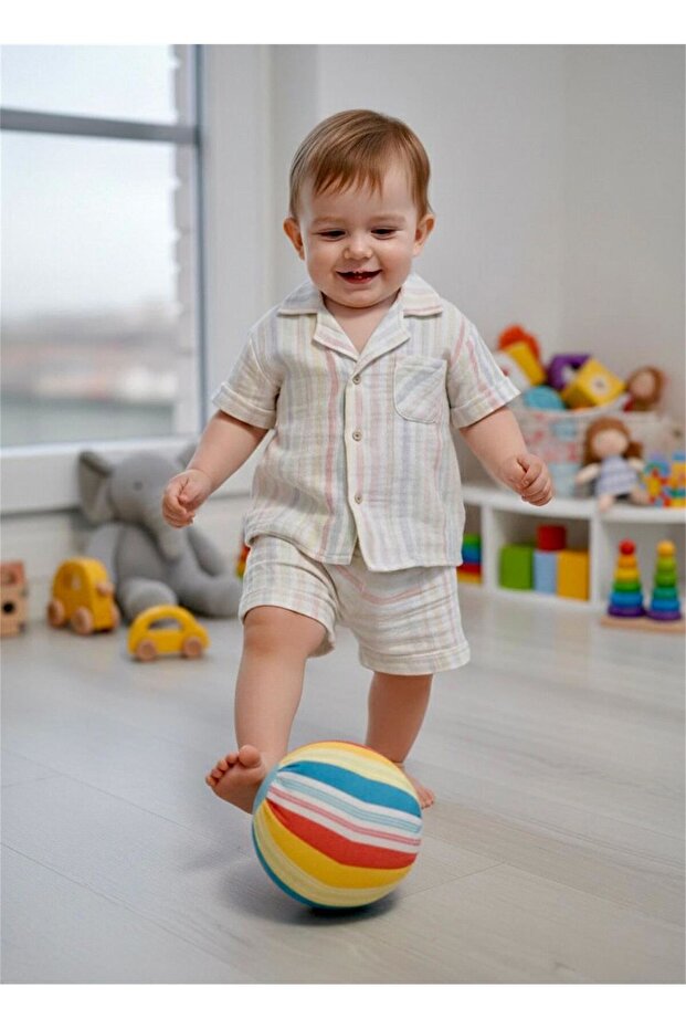Baby Rainbow Theme Muslin Shorts 62090