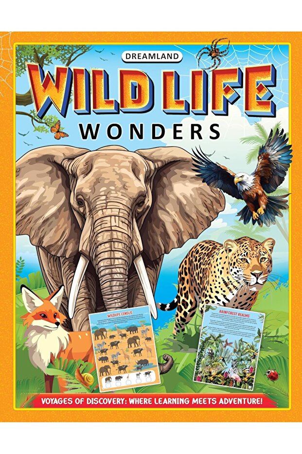 Wildlife Wonders Activity Book for Kids Age 5 -10 years