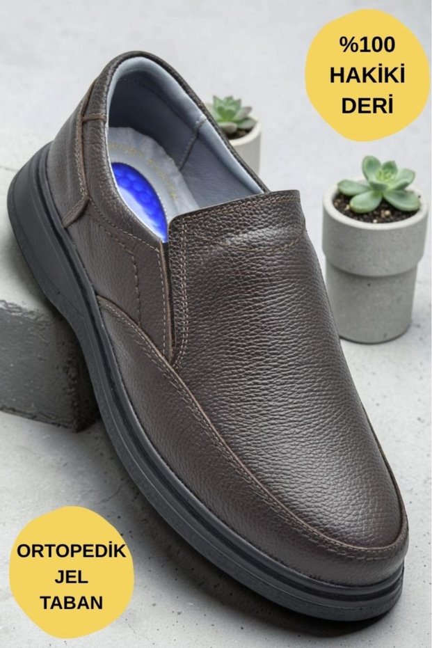 6845 100% Genuine Leather Orthopedic Sole Men's Casual Shoes – Seasonal Casual Men's Dad Shoes