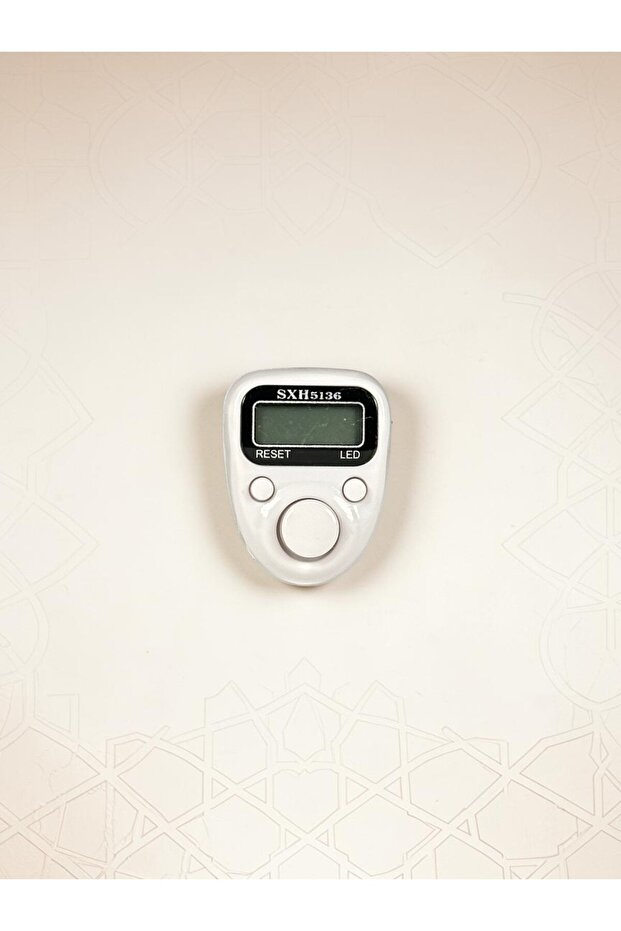 Digital Zikirmatik with Double Buttons | Easy Counting Lightweight and Portable Design | White