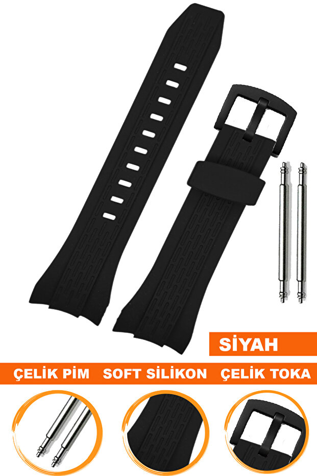 Seiko Lord Watch Compatible Silicone Watch Band Strap S02Sl