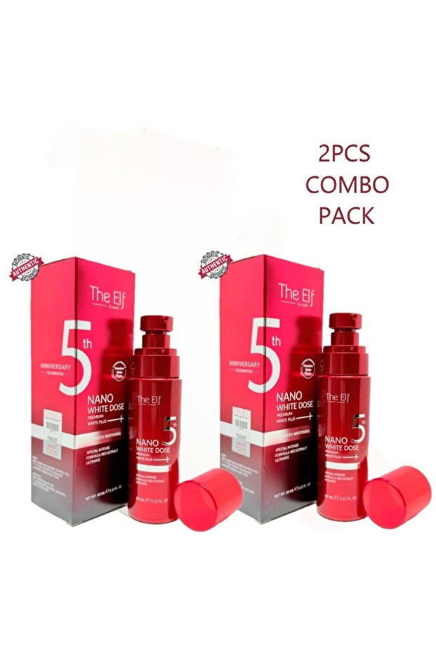 Nano White Dose Serum 2Pc (2X60Ml) - Face Serum to Brighten Skin and Correct Dark Spots for Even Skin Tone