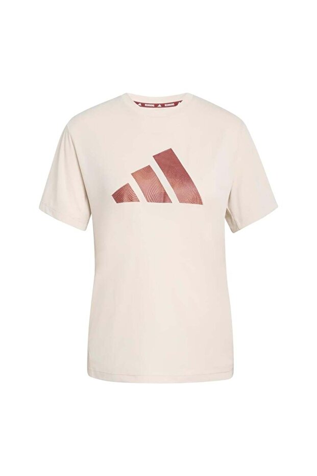 Women's Beige T-Shirt Run Ess Bl t W Ka0280