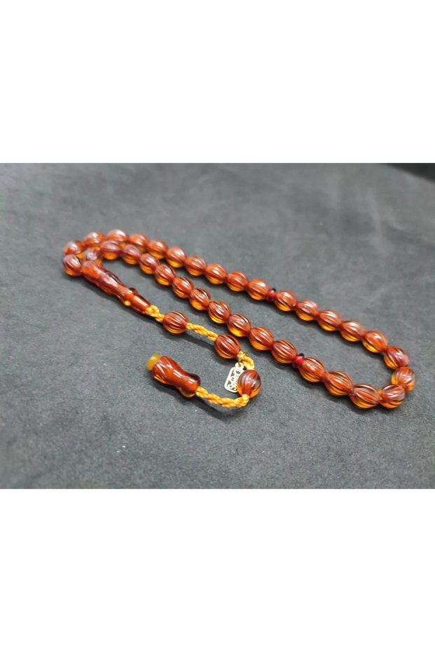 Dabbas Masterpiece Handmade Full Pen Carving Fire-I Amber