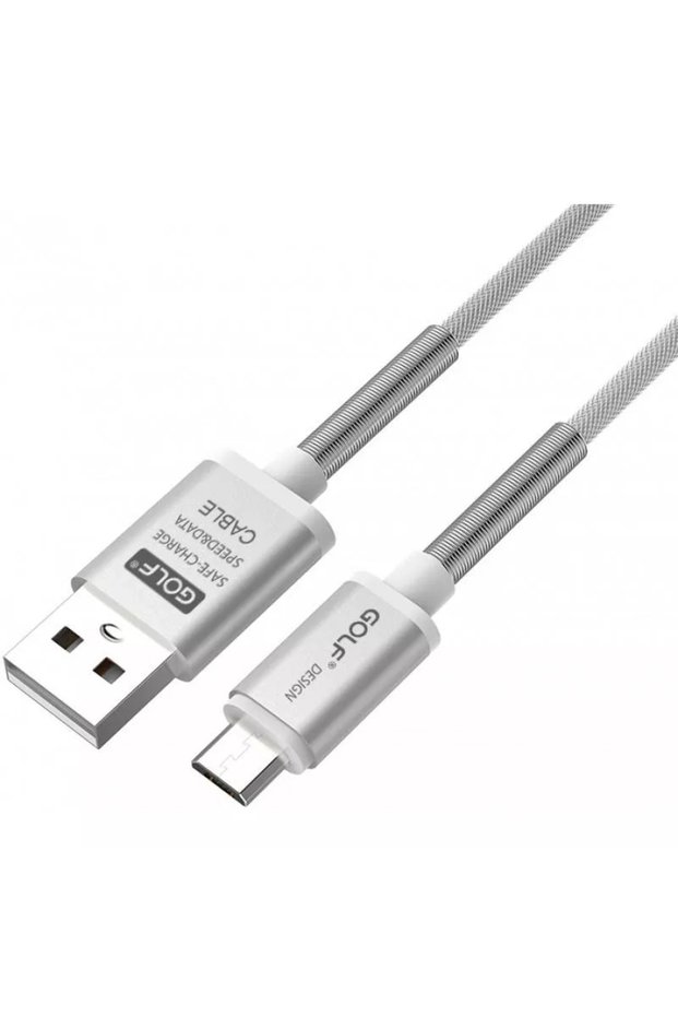 Cablu Thunder Micro USB 40M argintiu 1m 2.4A Fast charging