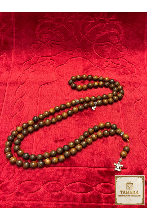 85 cm Mevlana Walnut Wood 99-Piece Prayer Beads