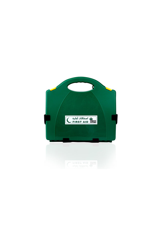 3WF-9707 - FIRST AID BOX - GREEN PLASTIC LARGE