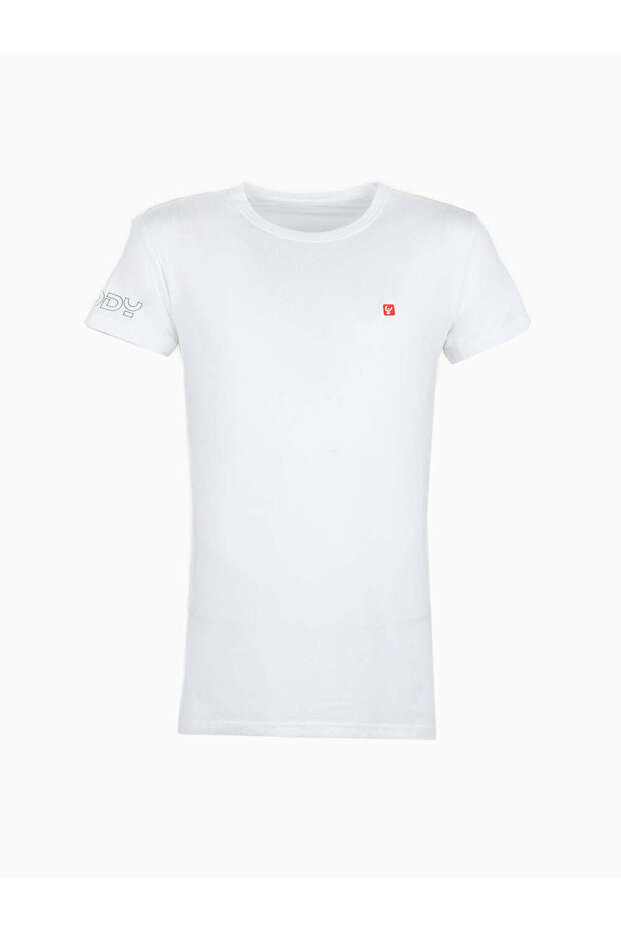 White T-Shirt – Men’s Slim Fit Round Neck Cotton T-shirt