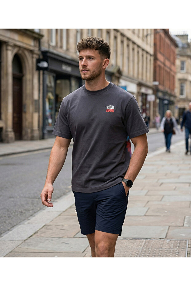 1966 Flora Relaxed Casual Men's T-Shirt Gray