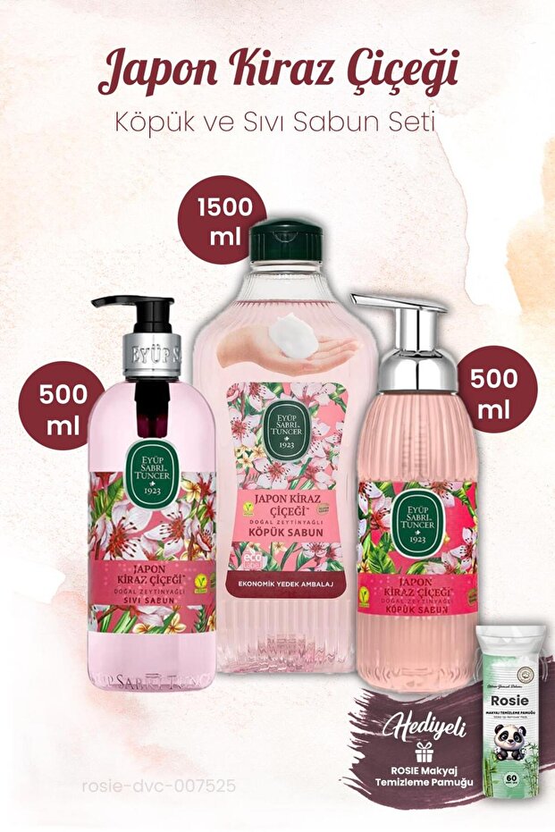 Foam and Liquid Soap Set Japanese Cherry Blossom, Rosie