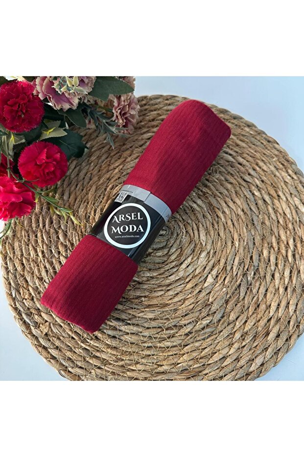 ARSEL MODA شال مطوي عملي أحمر PVD0118