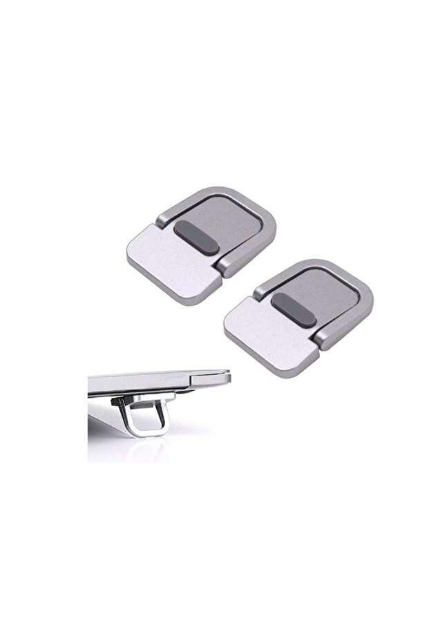 2Pcs Silver Portable Keyboard Riser Self-Adhesive