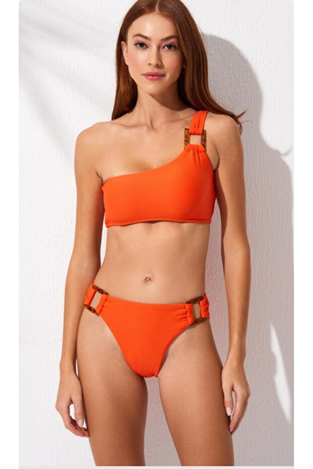 One Shoulder Bikini Set Black 241240