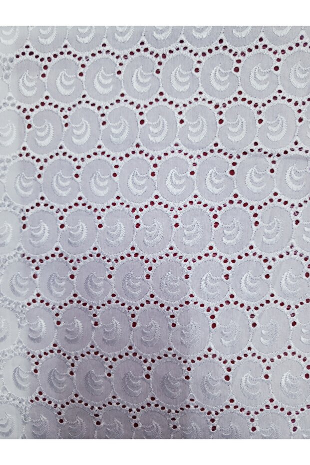 Terikoton Fisto Lace Guipure Lez Fabric - 1 Meter.