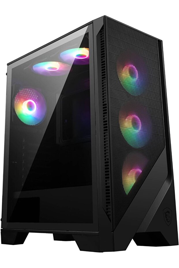 MAG Forge 120A Airflow Premium Gaming PC Case Auto RGB Fan, Vertical GPU Bracket, Side Air Vents