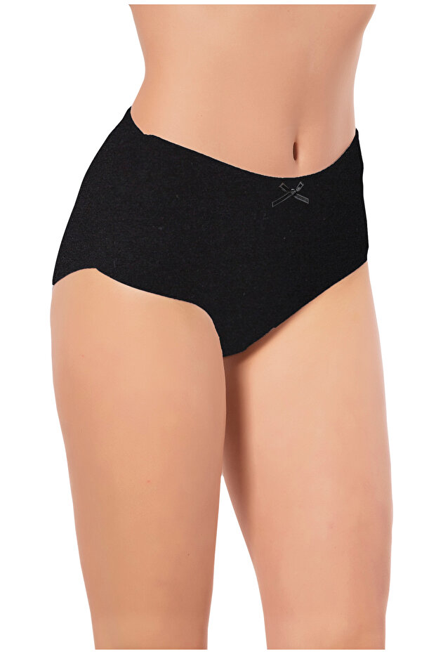 Women's 100% Cotton Elastic Waist 5-Piece Ribbed Slip/Panties (with Socks as a Gift)