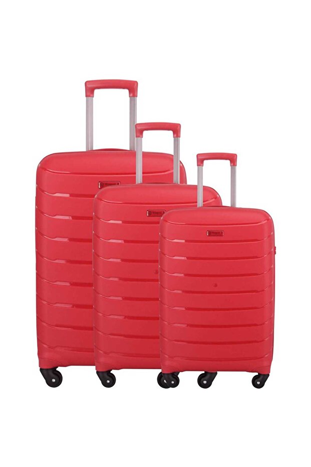 4 Wheels Hard Trolley, 3 Pcs set, Assorted Colors