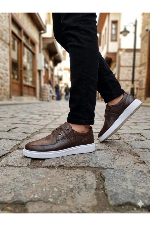 Men's Daily Comfort Sole Shoes Brown