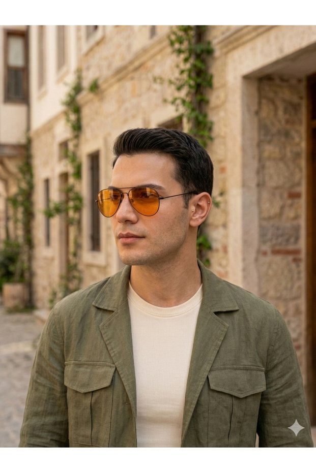 Bg 2302 C3-Orange Unisex Therapeutic Glasses with Blue Light Filter