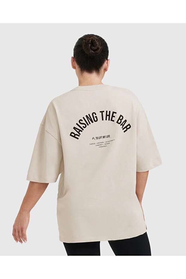 Oversize Unisex t Shirt Cream