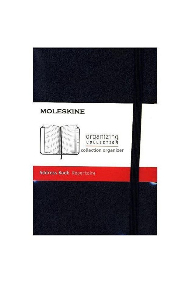 Moloskıne Address Book Pocket 9*14 Lined Hard Cover Black
