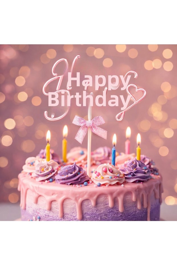 Birthday Cake Decoration Happy Birthday & Happy Birthday to Me – Plexiglass Cake Topper