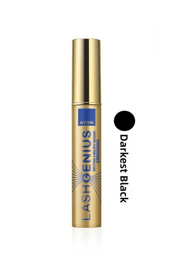 Lash Genius 5 Effect Water-Resistant (Waterproof) Mascara 10 ml - (Blackest Black)