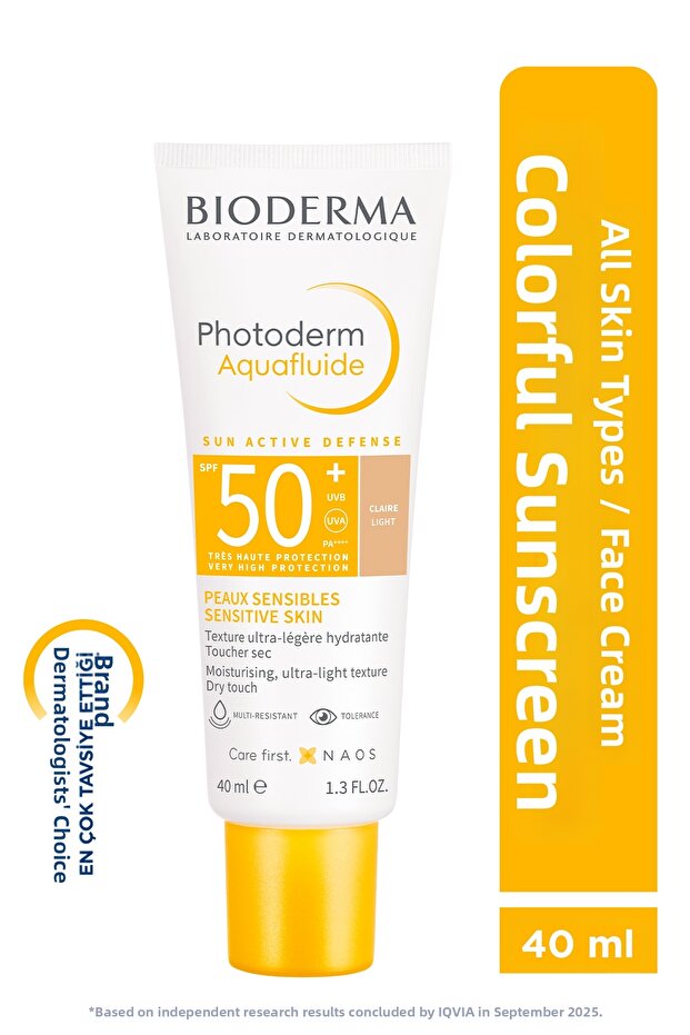 Photoderm Aquafluid Light SPF50+ - واقي شمسي ملون عالي الحماية 40 مل