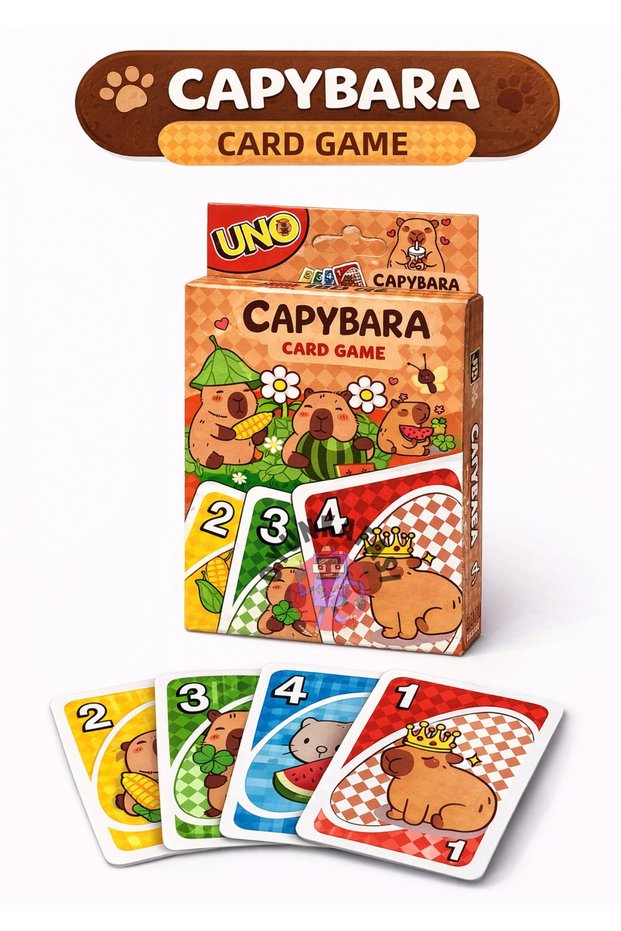 Capybara Card Game Children's Family Entertainment Cards Cute Playing Card Set