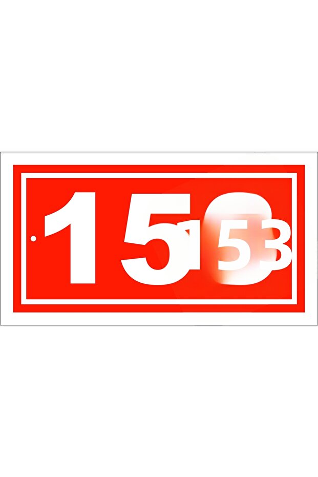 Number 153 Door Number 10X20 Cm, Building, Apartment, Workplace, Villa Number